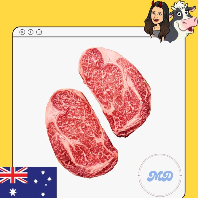 

Aus Wagyu Sirloin Meltique Steak / Daging Sapi Meltik 1 Kg Store_Gemoy