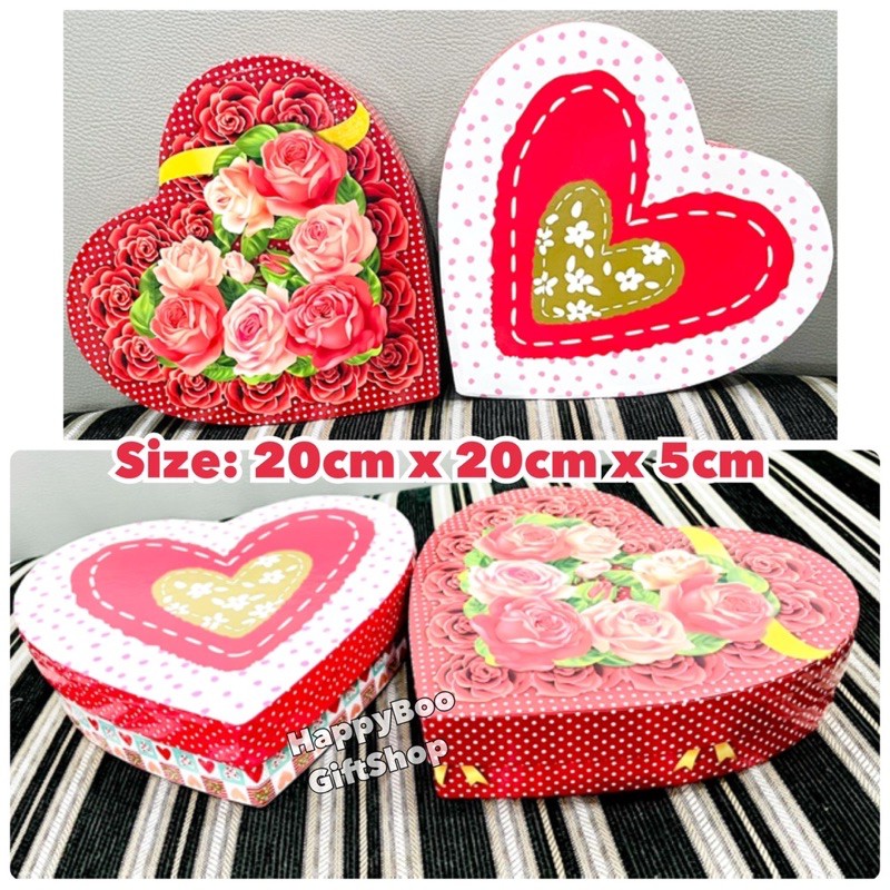 kotak kado love pipih high quality tebal box kado love box kdo valentine heart shape hammpers