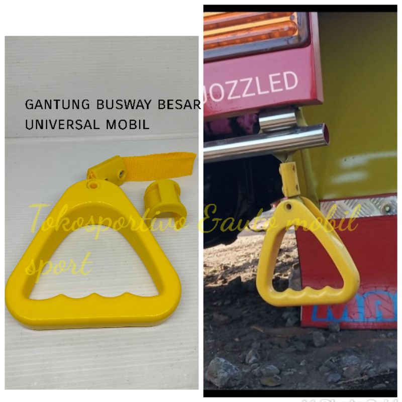 gantung busway pegangan tangan busway universal mobil kuning jumbo besar