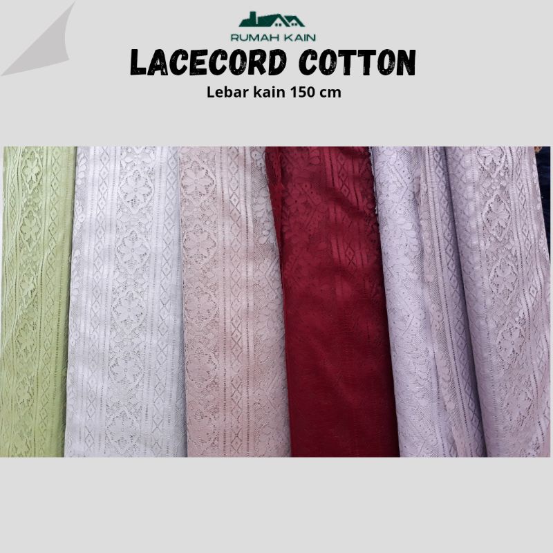 LACECORD COTTON/ LACECORD NON GLITTER / LACECORD / KAIN BRUKAT / LACE / BROKAT