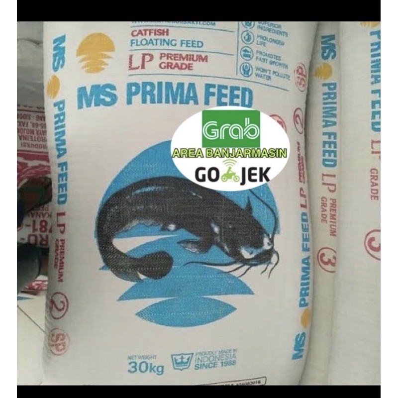 Lp 1 2 3 5 prima feed 30 kg - pelet pakan ikan tambak patin lele nila matahari sakti ms primafeed