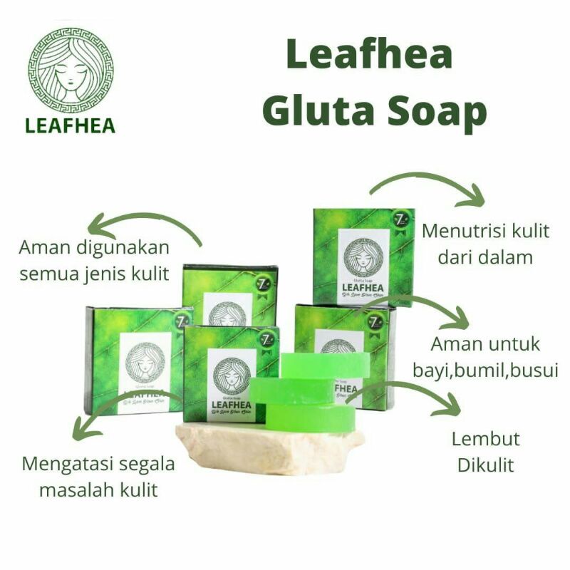 leafhea gluta soap - sabun leafhea original - 1pcs original Resmi member