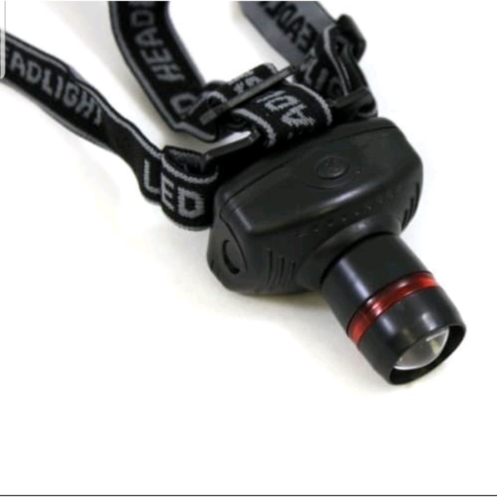 Headlamp Power Zoom Pendaki Naik Gunung Senter Kepala Terang Lampu LED/Headlamp zoom senter