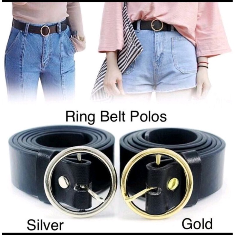 Ikat Pinggang Wanita Ring Belt Polos