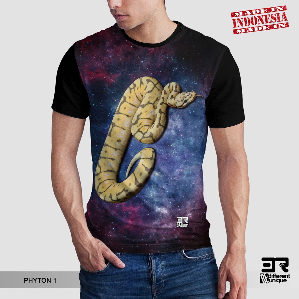 [ COD ] KAOS PRINTING GAMBAR ULAR PYTHON 1 BALLPYTHON BUMBLEBEE - BAJU DISTRO ORIGINAL MOTIF SNAKE P