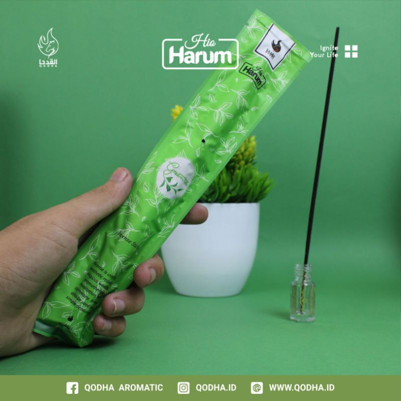 Bukhur Buhur Dupa Lidi Stick Aromaterapi QODHA Hio Harum Isi 20 Sticks Aroma GREEN TEA