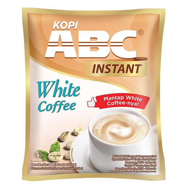 

ABC White Instant Coffee Bag 20Sx23 G