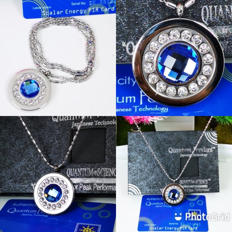 Kalung Quantum Pendant Bule Premium Quality Terbaru