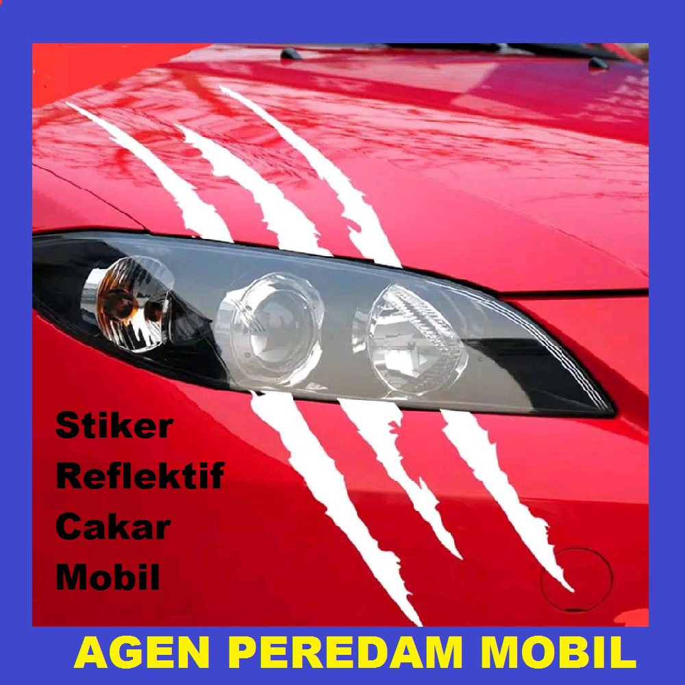 Stiker reflektif cakar mobil. Stiker Murah