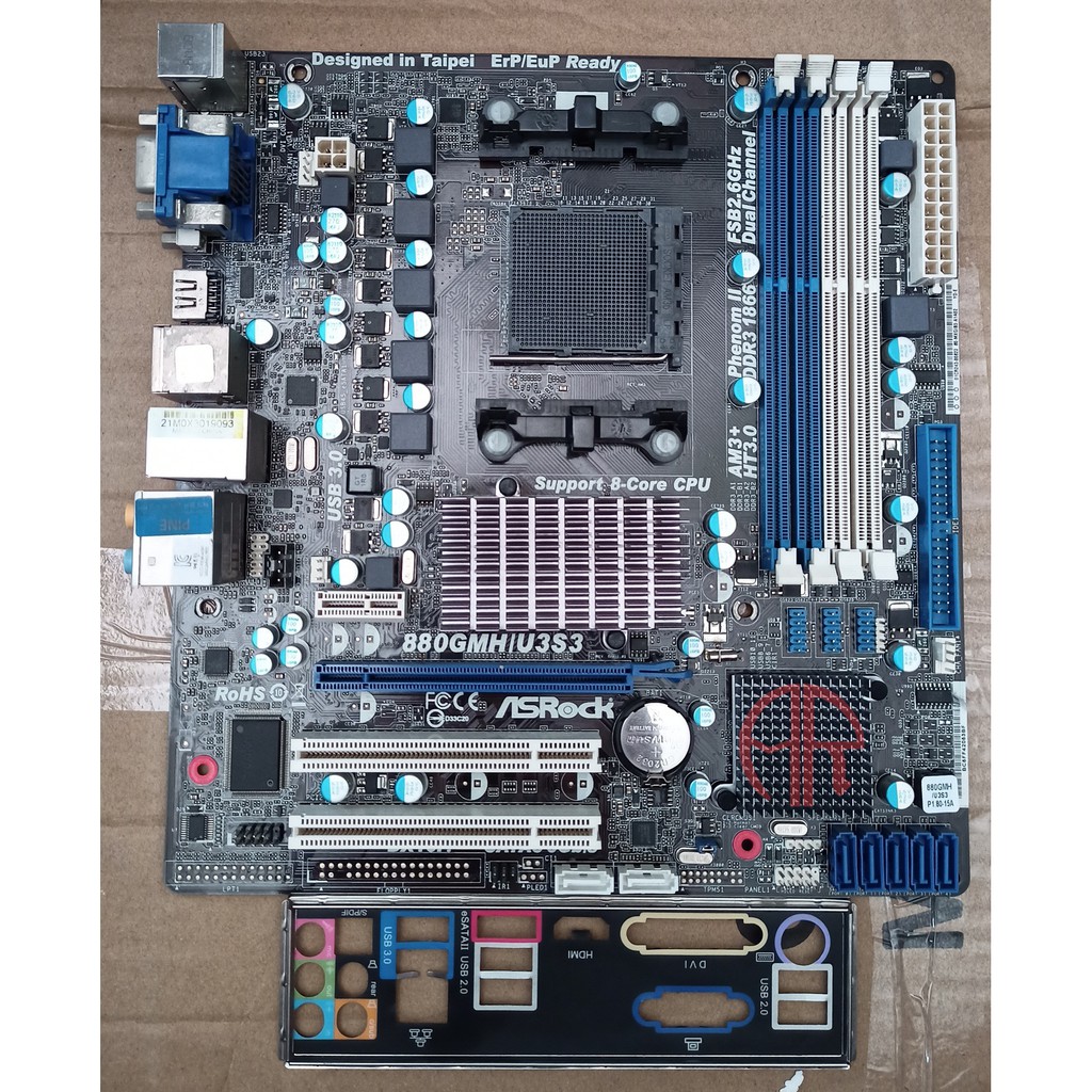 .:: ASRock 880GMH/U3S3 Mobo AMD AM3+ Support FX ::.