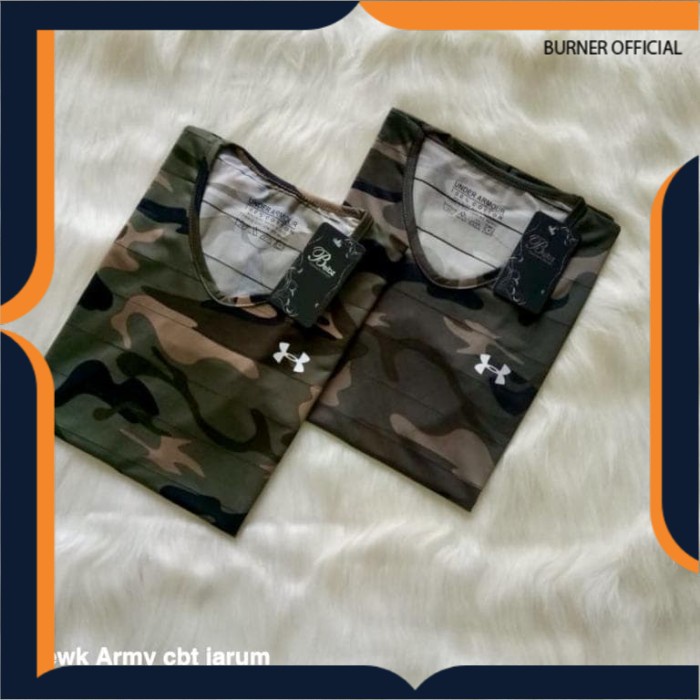 kaos HIJAU ARMY LENGAN PENDEK outer Wanita cewek camo / kaos loreng sport