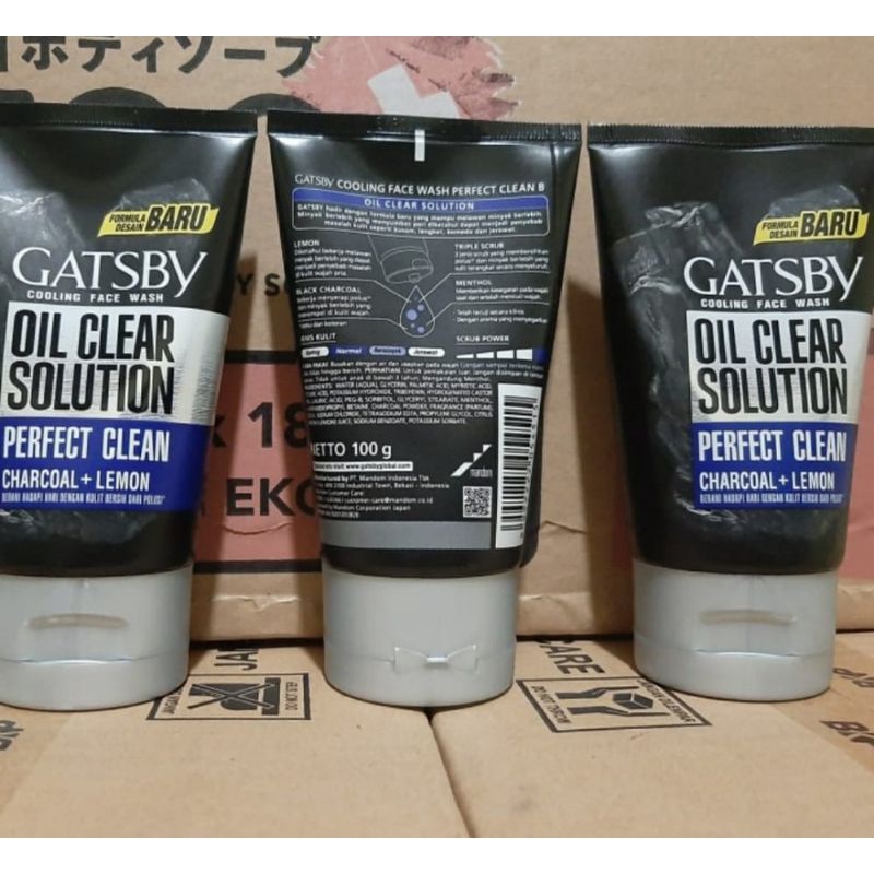 Jual Gatsby Face Wash Oil Clear Solution Perfect Clean With Charcoal