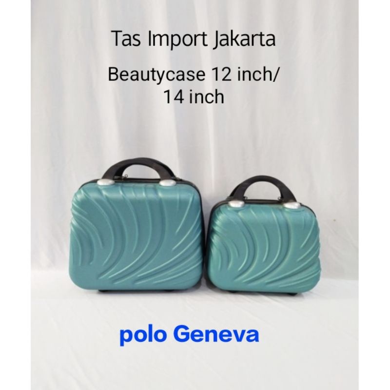 koper beautycase 12 inch / koper beautycase 14 inch hardcase polo geneva, original