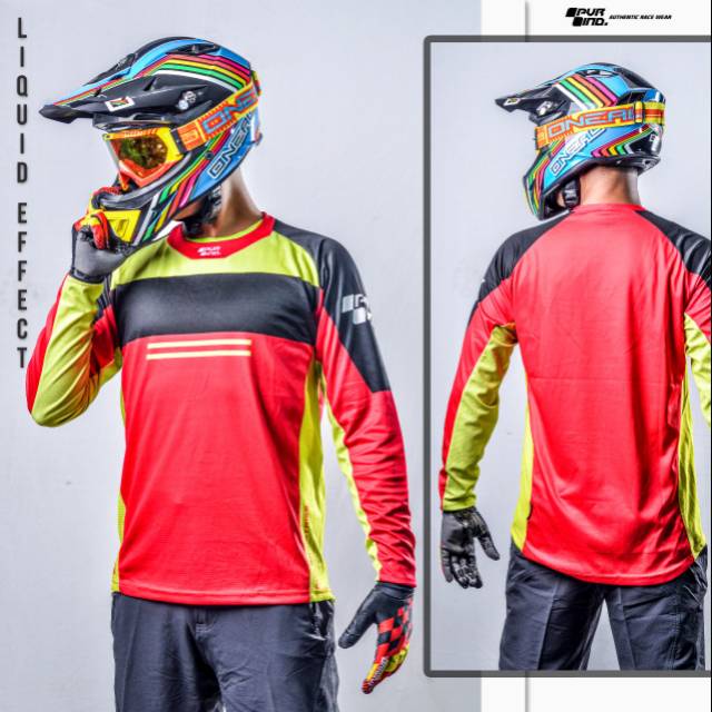 Jersey Sepeda / Jersey MTB / Jersey Downhill / Jersey PVR ind Liquud Effect 13