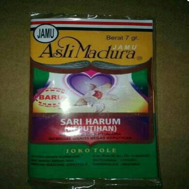 

Jamu Sari Harum ( Keputihan) Asli Madura