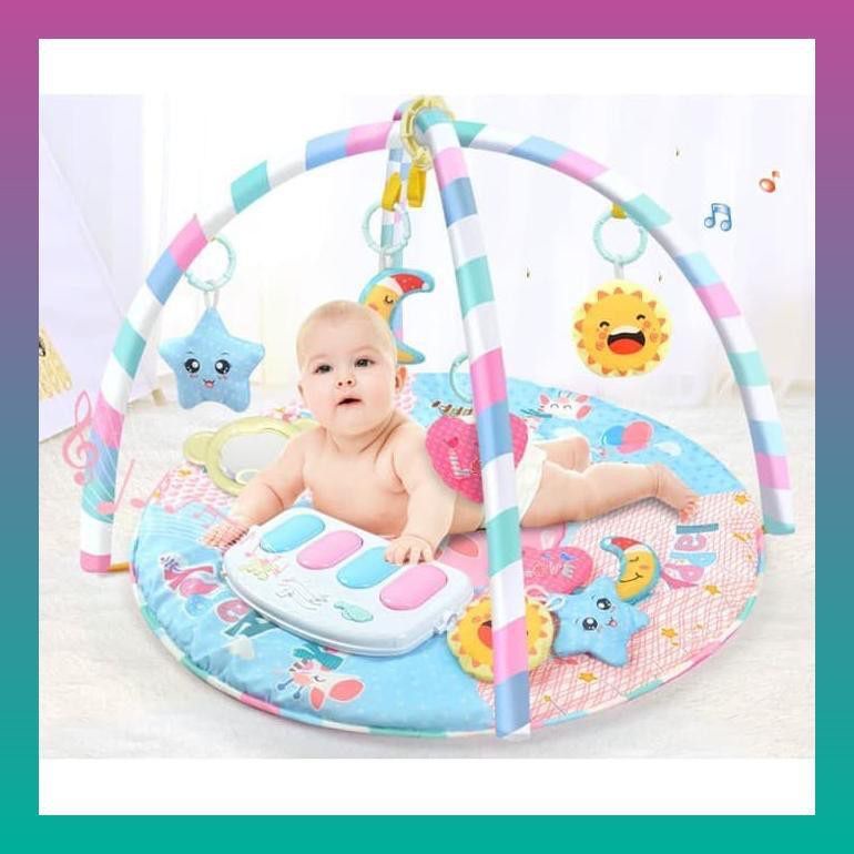 BABY GYM CIRCLE PIANO PLAYGYM MUSICAL BULAT TOYKID