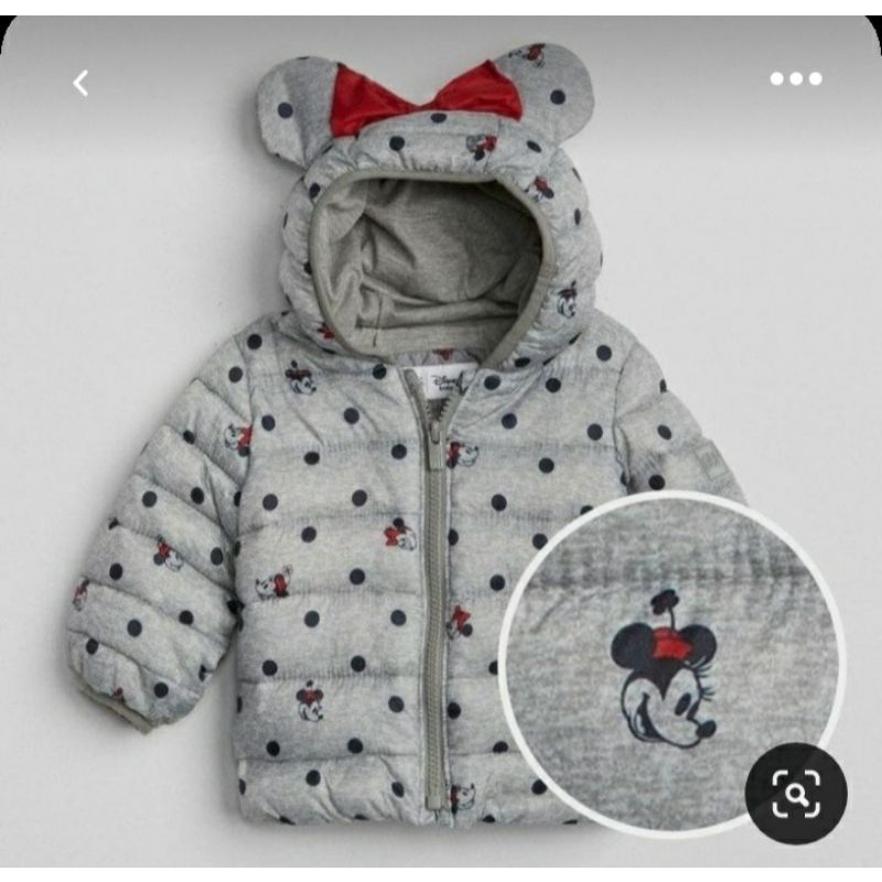 jaket baby gap winter  anak cewek Disney (minie mouse)