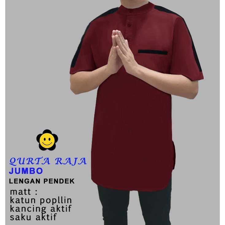 CTN Baju muslim koko QURTA pendek terlaris best seller