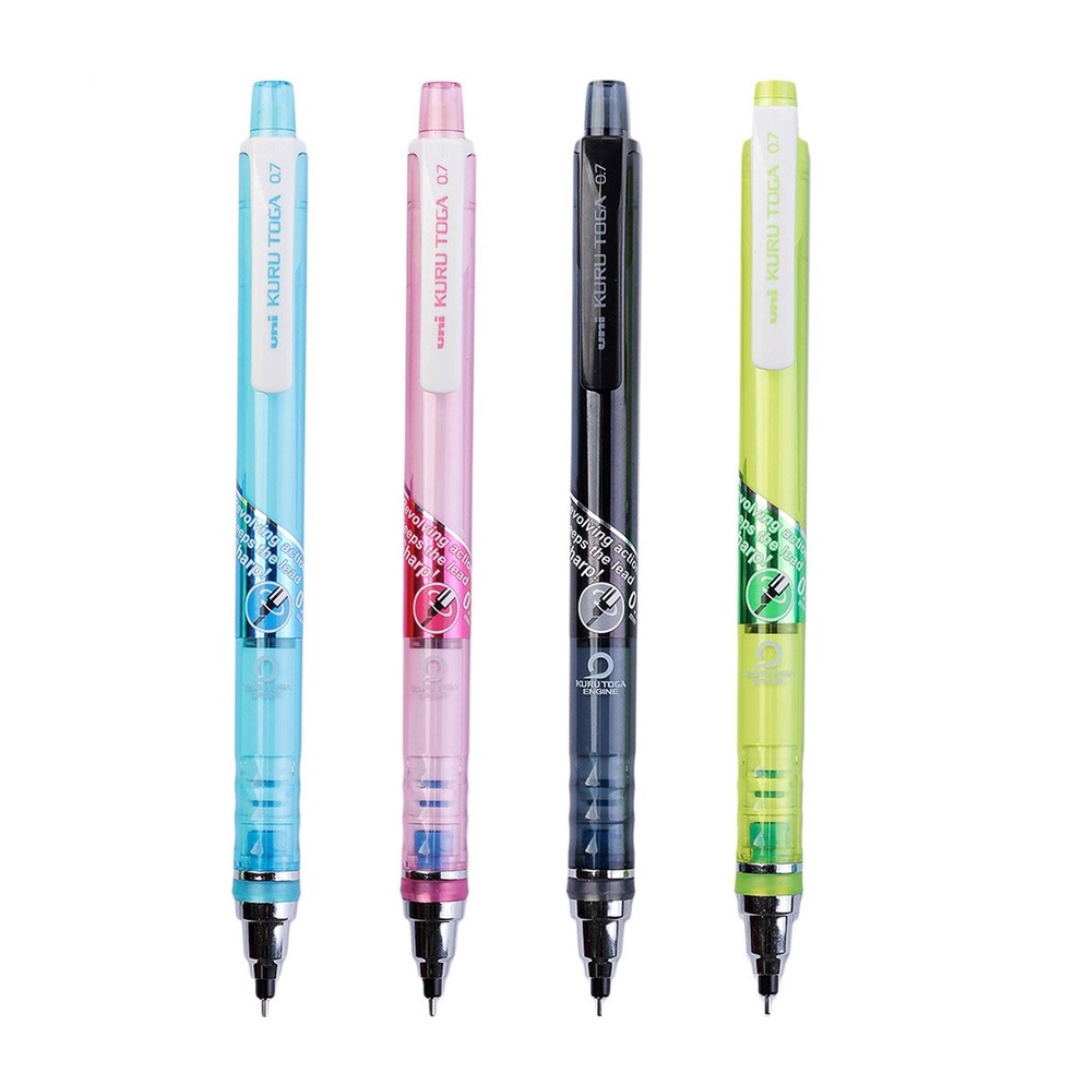 

PENSIL MEKANIK AUTO SERUT SHARPEN 0.7 MM UNI MECHANIC PENCIL KURUTOGA M7-450T