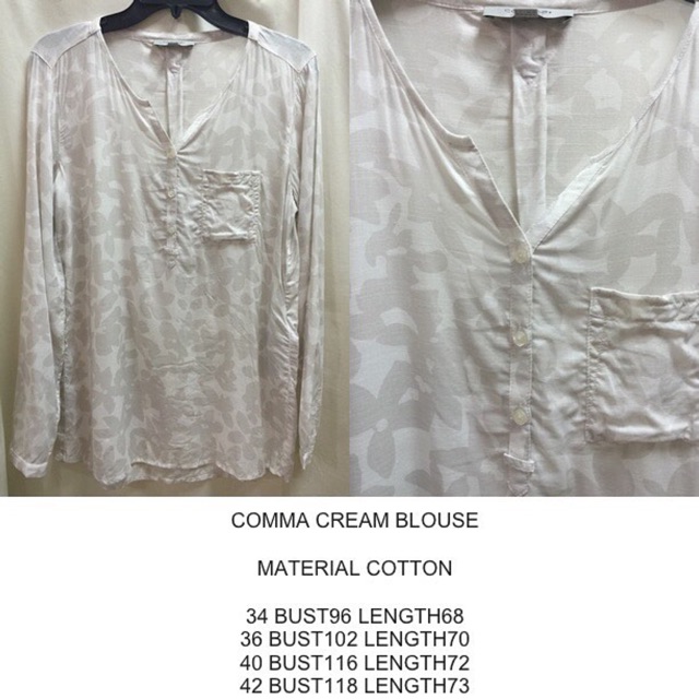 Comma cream blouse