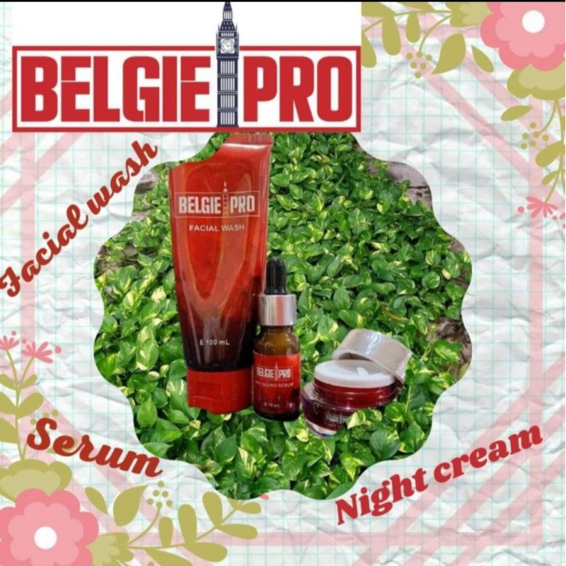 Belgie pro Facial Wash Serum dan Night Cream