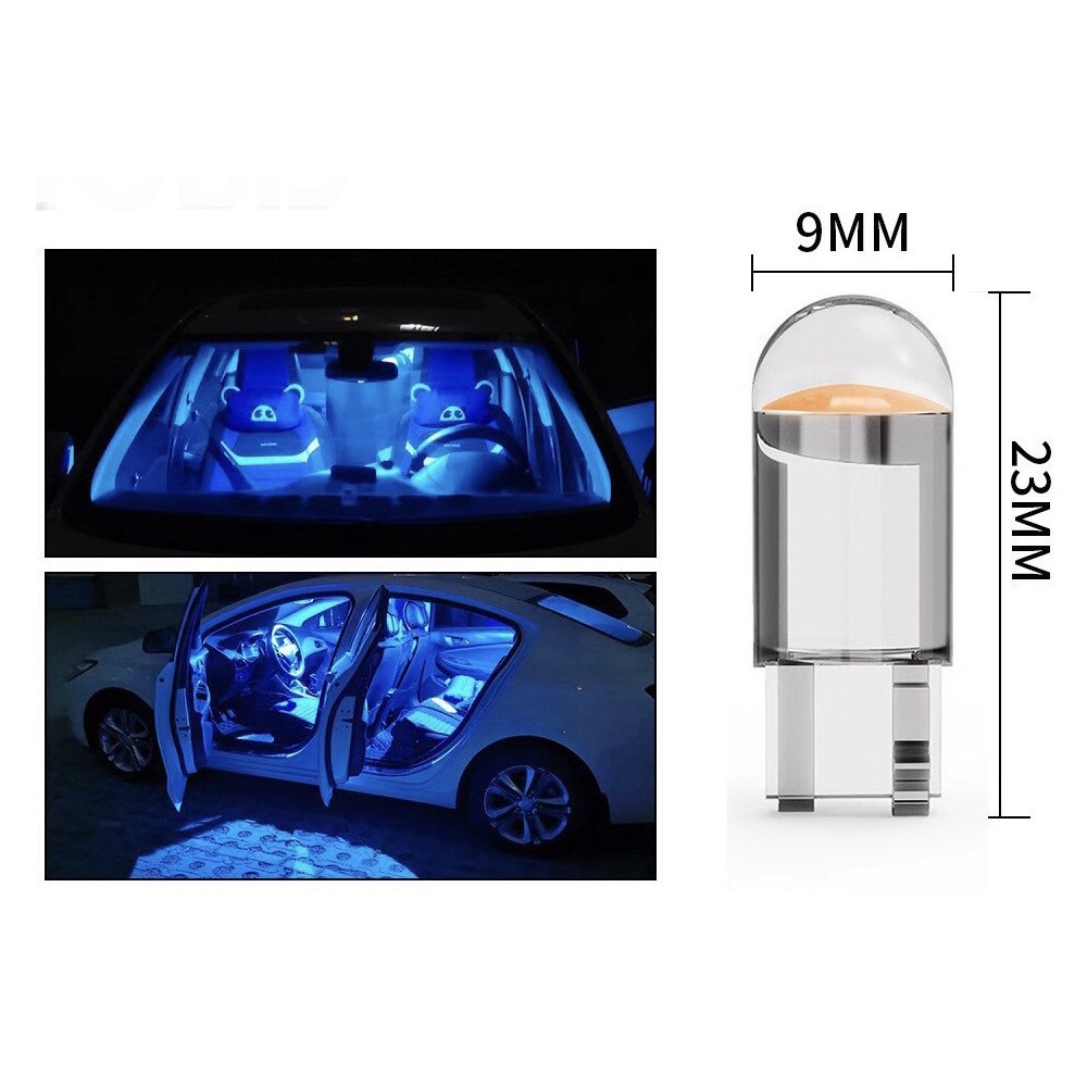 Cuci Gudang Lampu LED Motor Mobil T10 Resin Full Kaca 360 Lampu Senja Sein Terang