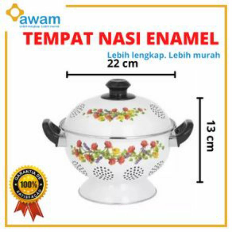(⭐FREE ONGKIR⭐) Rice bowl tempat wakul nasi Ideal 22/24 cm asli ori tebal