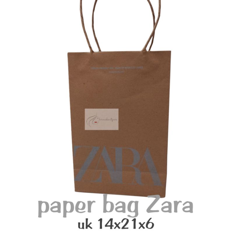 

paper bag Zara /pembungkus kado/paper bag/pelastik