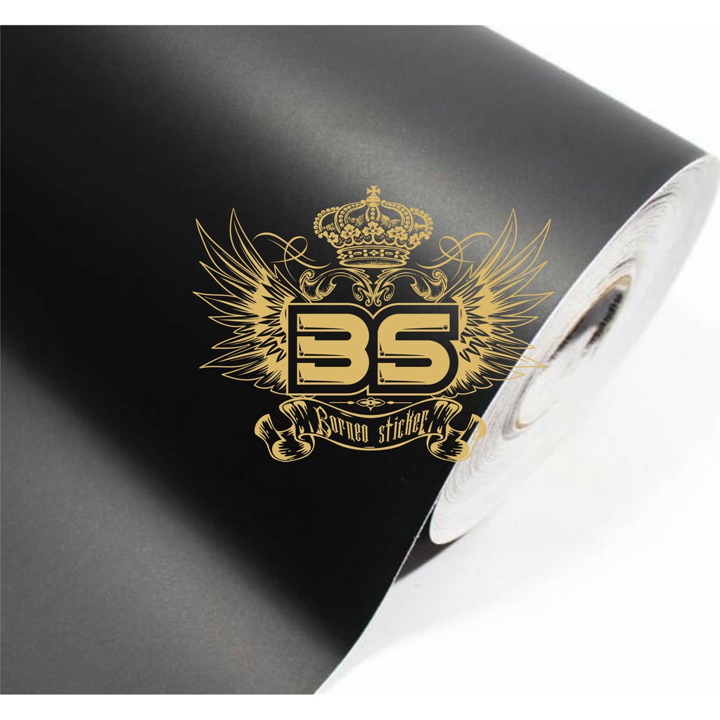 SKOTLET STIKER MOBIL MOTOR HITAM DOF PUTIH DOF GLOSSY