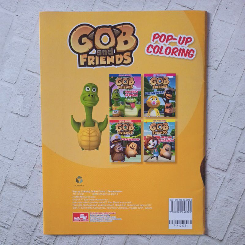 Buku Bermain - Pop Up Coloring bersama Gob and Friends