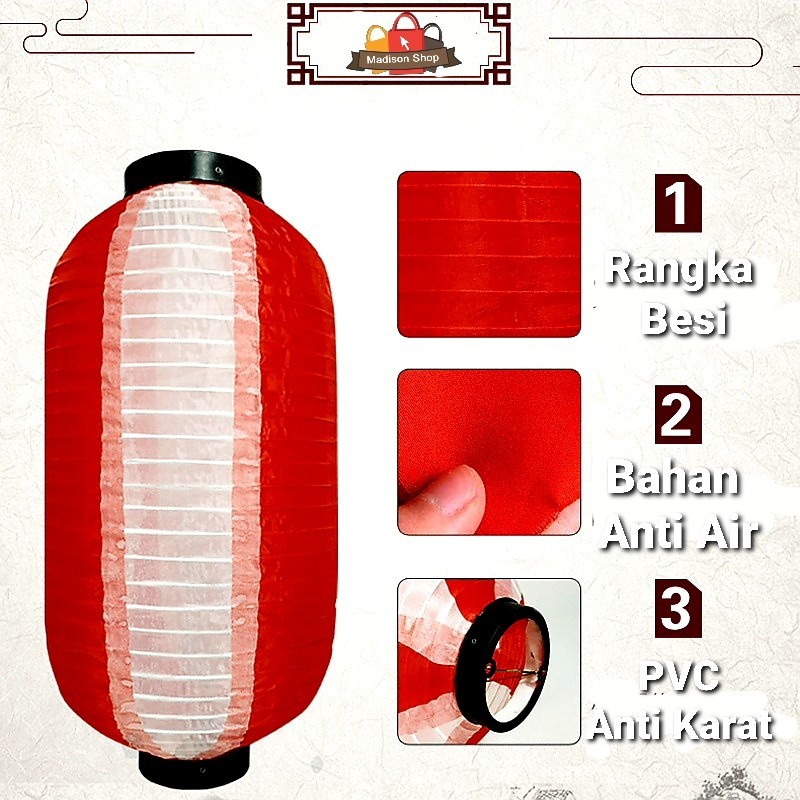 Lampion Lonjong Merah Putih DIY Dekorasi lampion Outdoor 17 Agustus