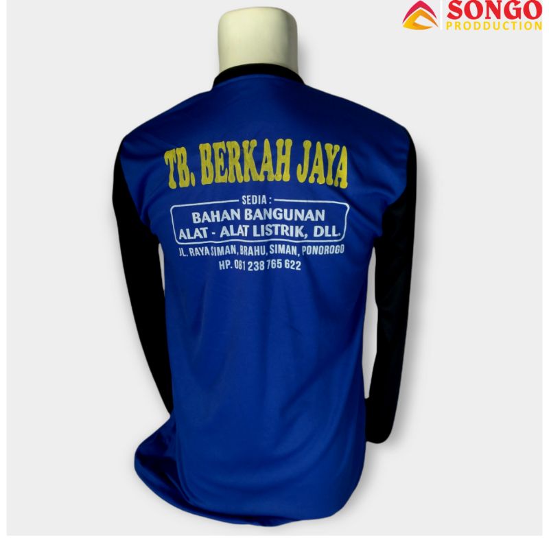 Songo Production | Kaos Promosi Toko | MIN 100PCS, bisa CUSTOM TOKO BANGUNAN, TOKO PERTANIAN, TOKO P
