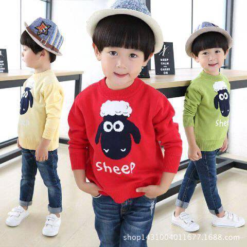 Promo Baju Anak Laki - laki SHEEP KIDS Sweater Rajut Anak COWOK