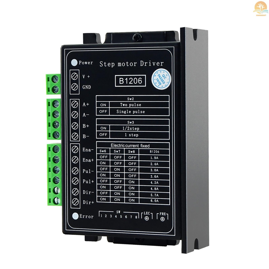 B1206 Full/Half Step Driver 2-Phase Stepper Motor Driver Driving Voltage 20V-120VDC Current 6A