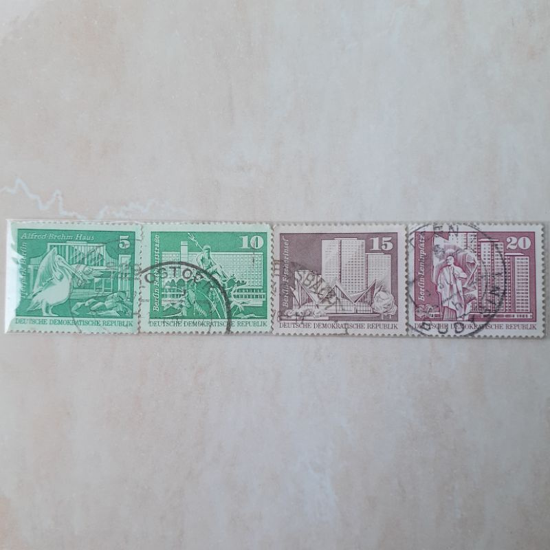 

Perangko Jerman German Development in The GDR Large Size Tahun 1973 set 4pcs - Perangko Luar Negeri
