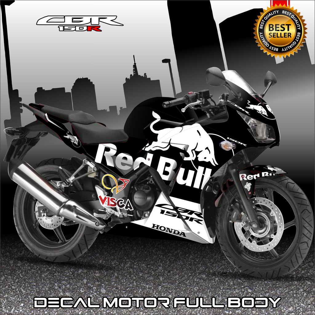 Decal Cbr 150r K45 lokal Full Body Decal Cbr 150r Full Body Stiker Cbr150r Full Body Redbull Black
