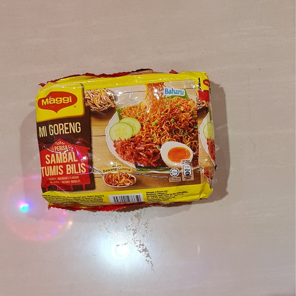 Maggi Instant Noodles Mi Mie Goreng Sambal Tumis Bilis 5 x 75 Gram