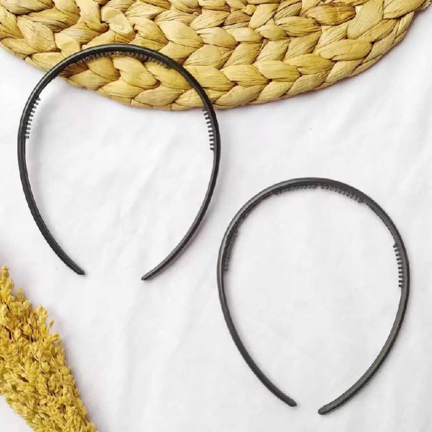 Bando Hitam / BANDO LIDI / Bando Plastik Polos / Bando Pria Dan Wanita / Bando Rambut