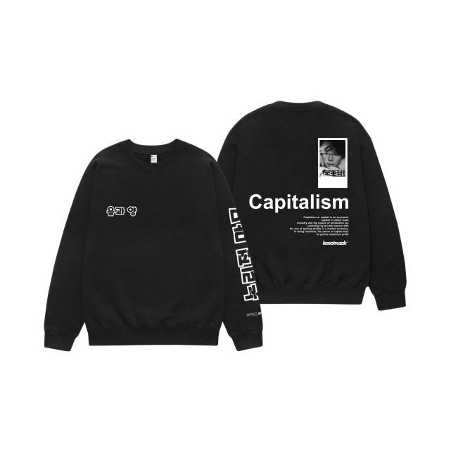 Kasetrusak Crewneck Capitalism Black