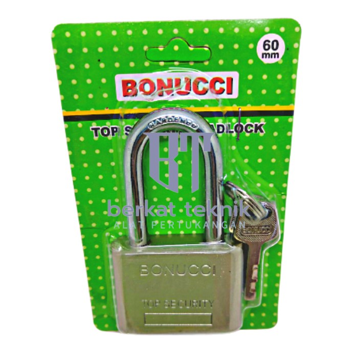 Gembok nikel panjang 60 mm / gembok pintu pagar rumah