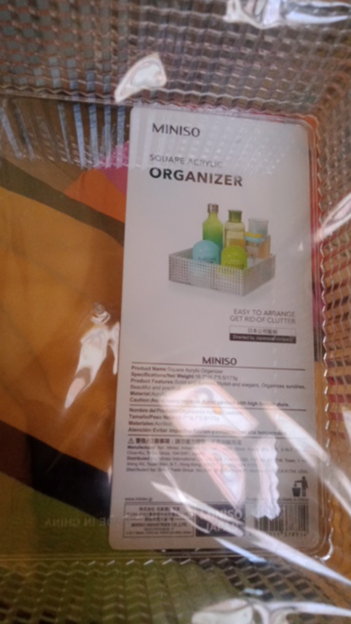 Acrylik Penyimpanan Miniso Acrylik Organizer