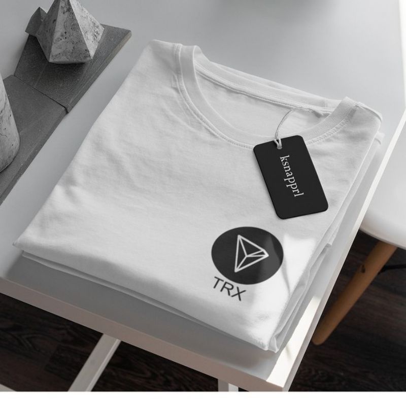 Kaos Cryptocurrency Binance Tron TRX Logo Tanpa Pre Order All Size