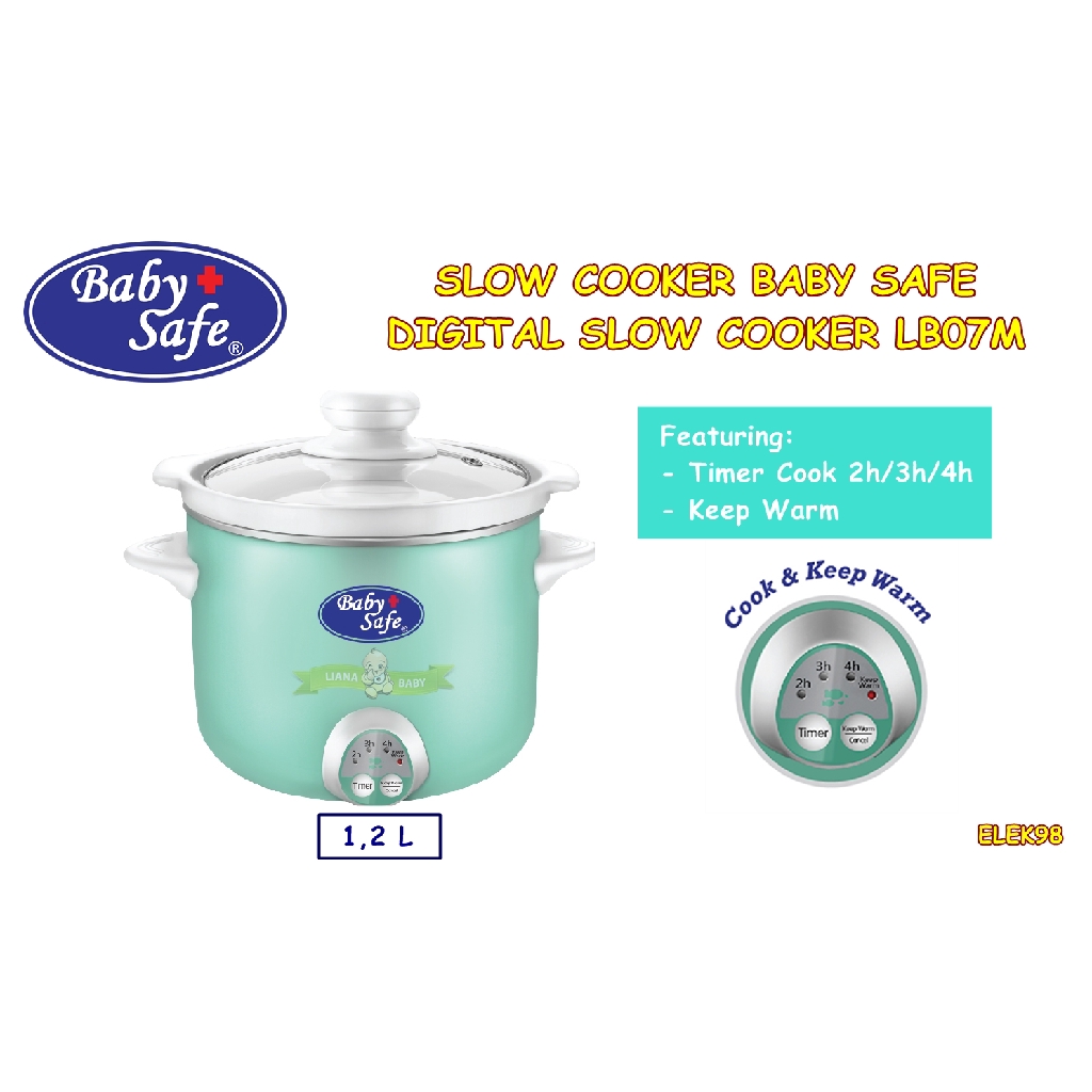 ELEK98 SLOW COOKER BABY SAFE DIGITAL SLOW COOKER LB07M ISI 1,2L