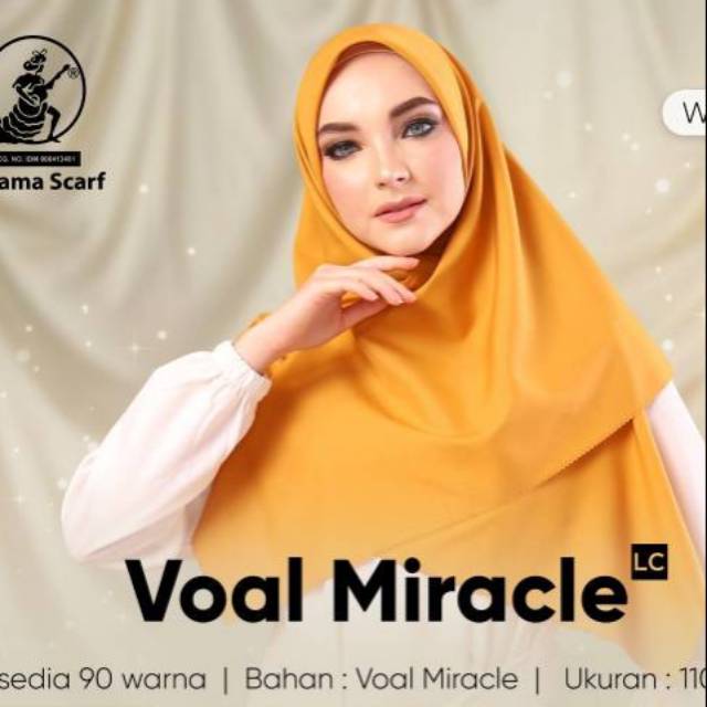 Jilbab segi empat uk Jumbo Laser Polos by Umama