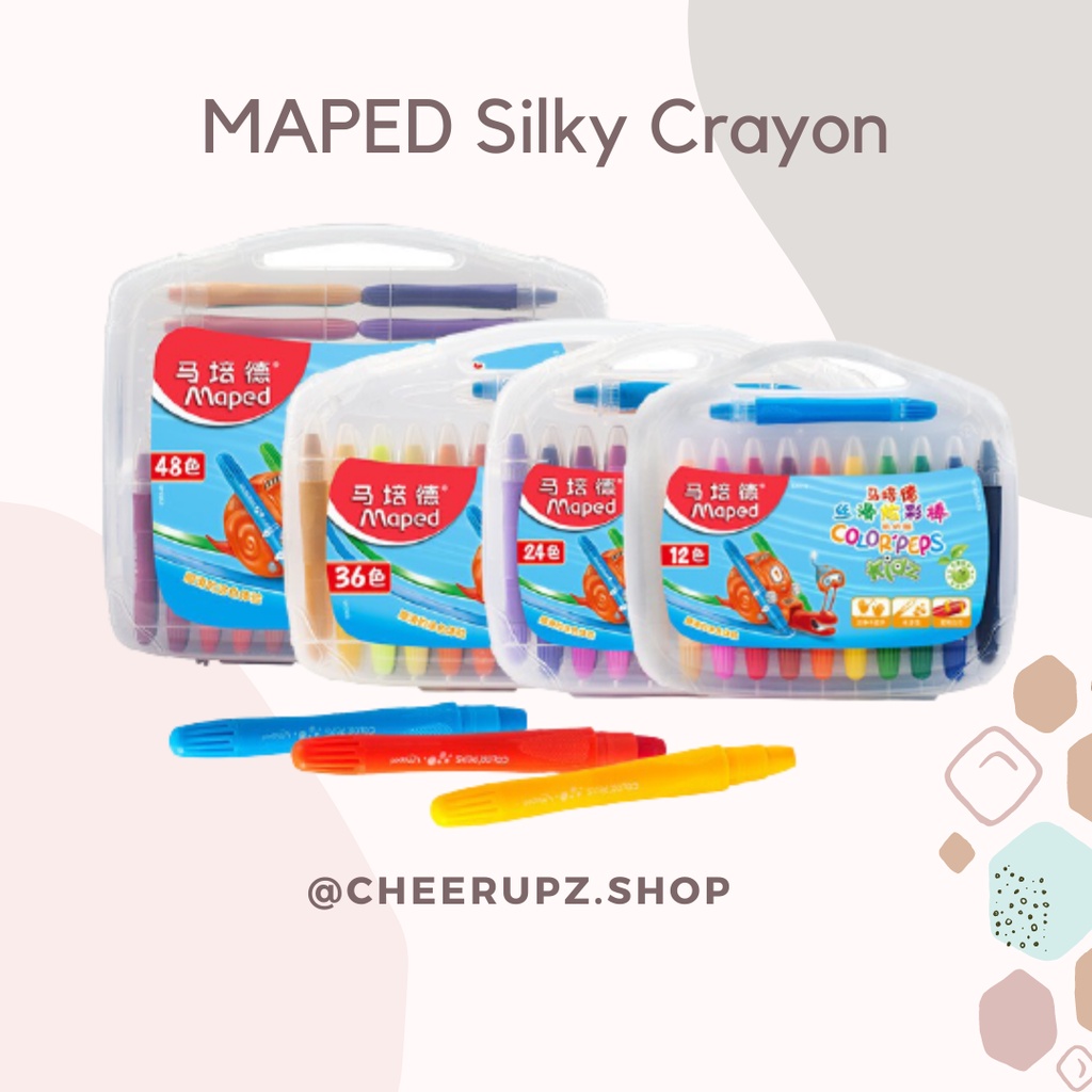 

[CHEERUPZ] MAPED Silky Gel Crayon Washable Body and Face Painting / Crayon Warna Anak / Coloring