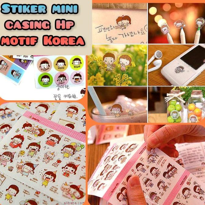 

Stiker Sticker Mini Lucu Emotikon Korea Tempelan HP Toples Gelas Diary
