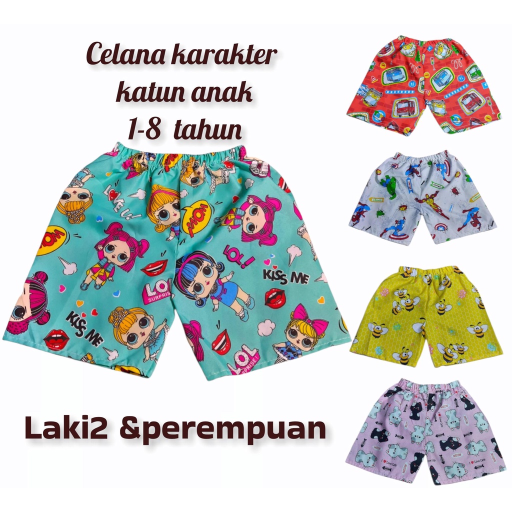 50.000 dapat 10 pcs celana karakter anak harian