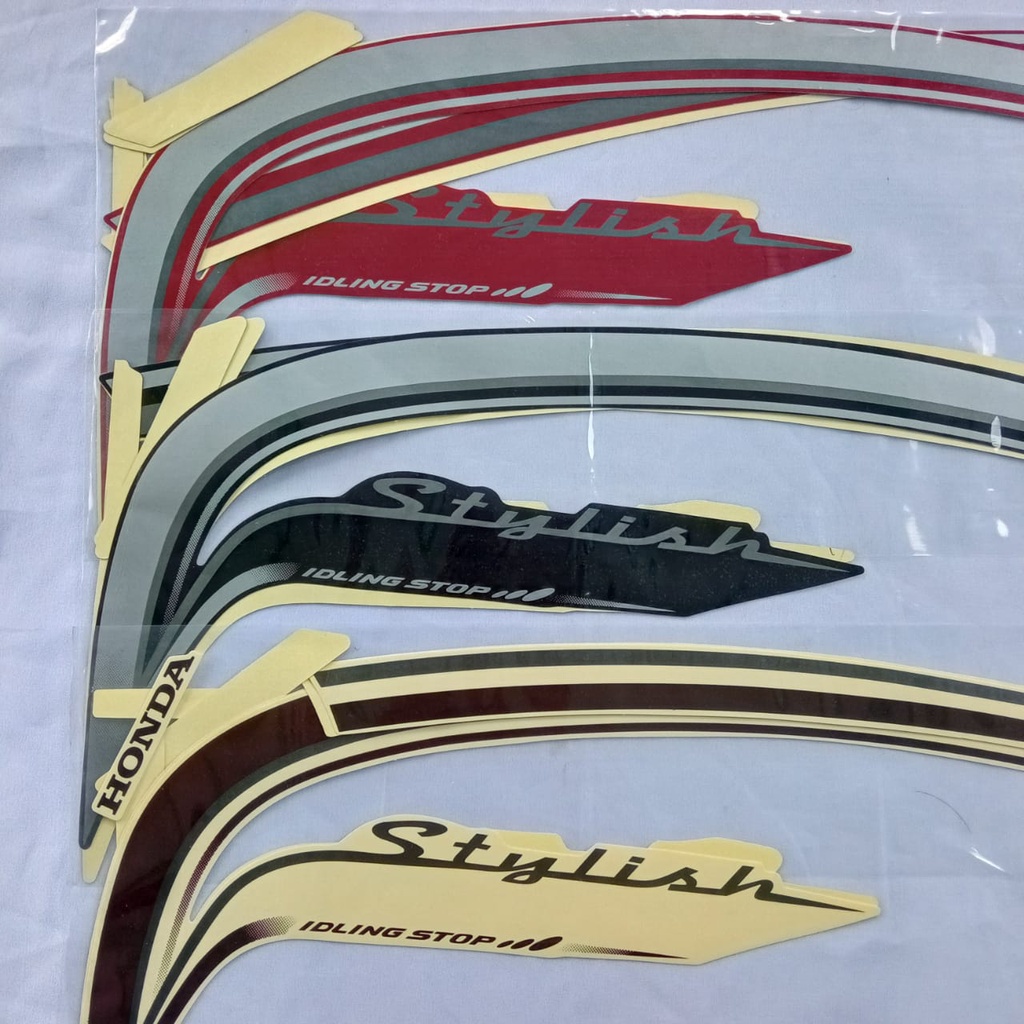 STIKER STRIPING BODY MOTOR HONDA SCOOPY STYLISH 2016