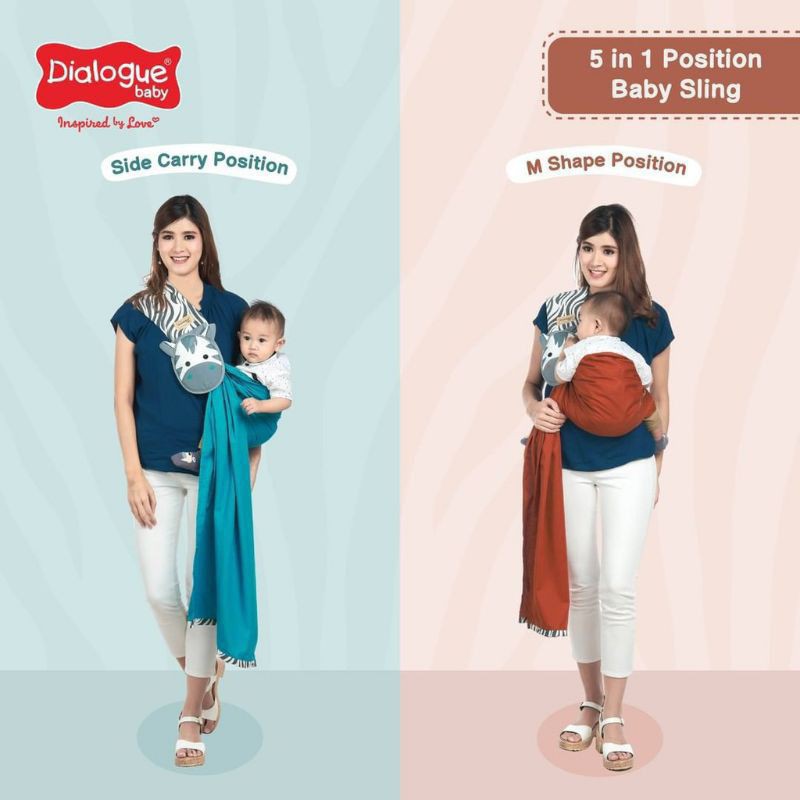 DGG4153 Dialogue Baby Gendongan Samping Sling 5 in 1 Zeon Series