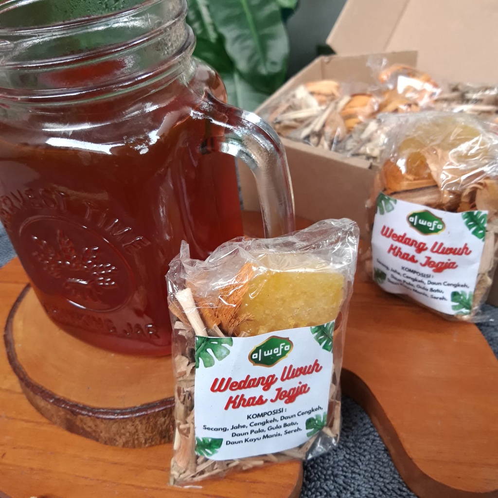 

(PAKET ISOMAN 28 BUNGKUS) Wedang Uwuh Komplit Gula Batu